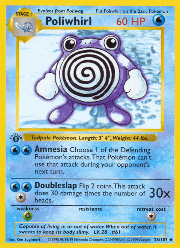 Poliwhirl Pokémon card