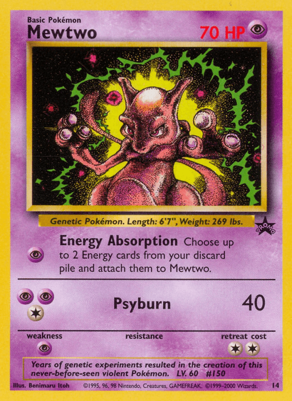 Mewtwo from Wizards Black Star Promos