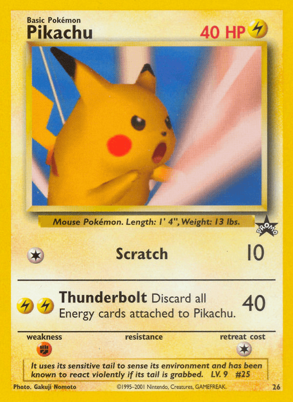 Pikachu Pokémon card