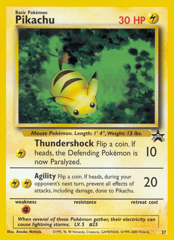 Pikachu from Wizards Black Star Promos
