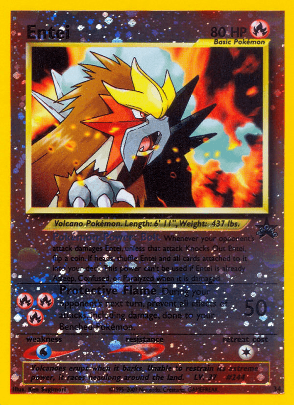 Entei from Wizards Black Star Promos