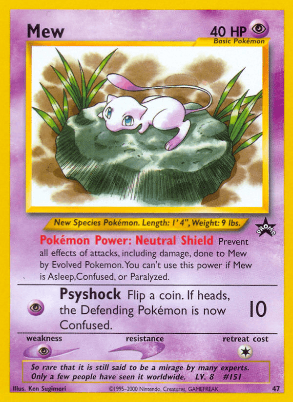 Mew from Wizards Black Star Promos