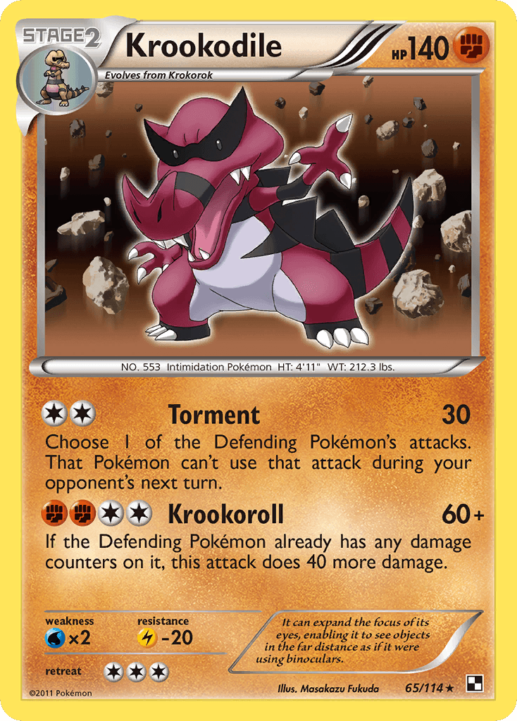 Krookodile Pokémon card