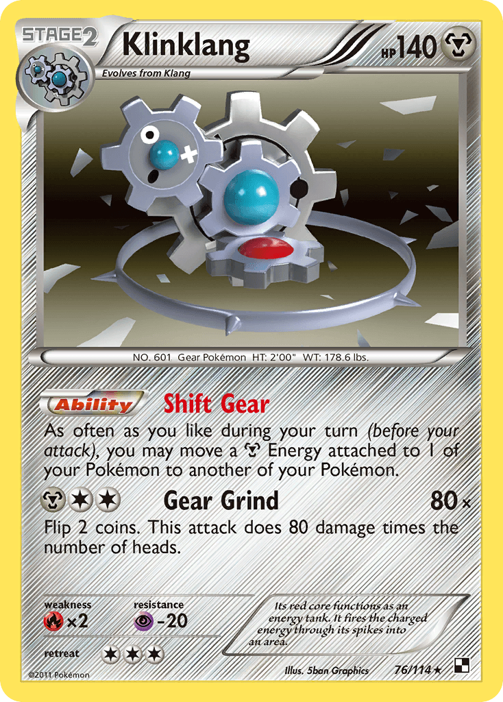 Klinklang Pokémon card
