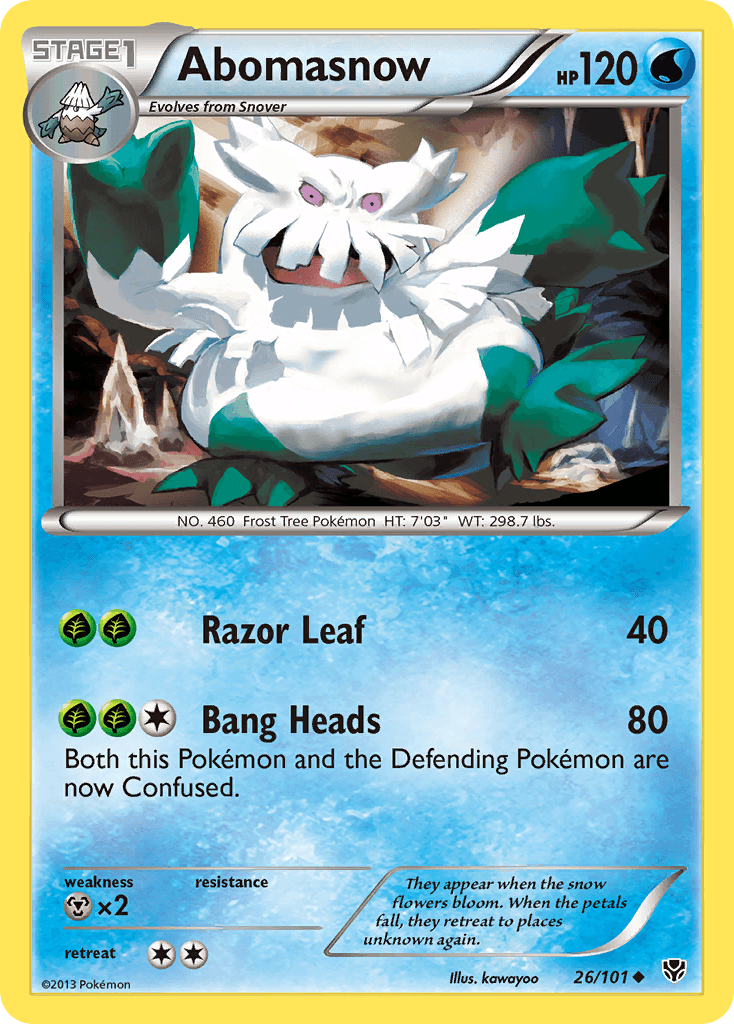 Abomasnow Pokémon card