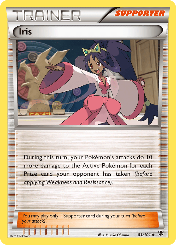 Iris Pokémon card