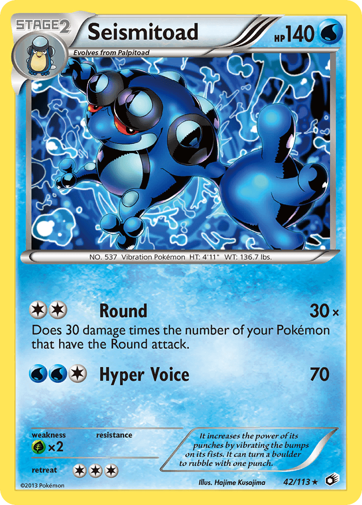Seismitoad Pokémon card