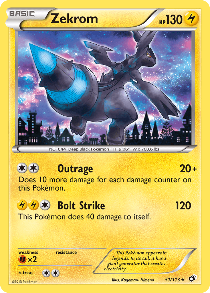 Zekrom Pokémon card