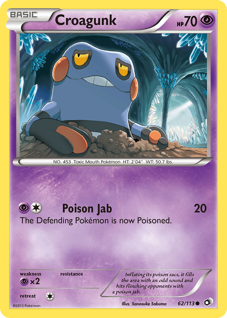Croagunk Pokémon card