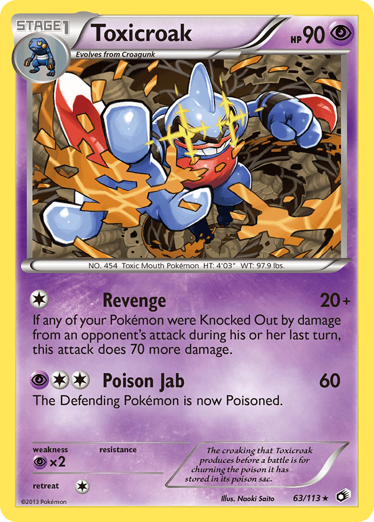 Toxicroak Pokémon card
