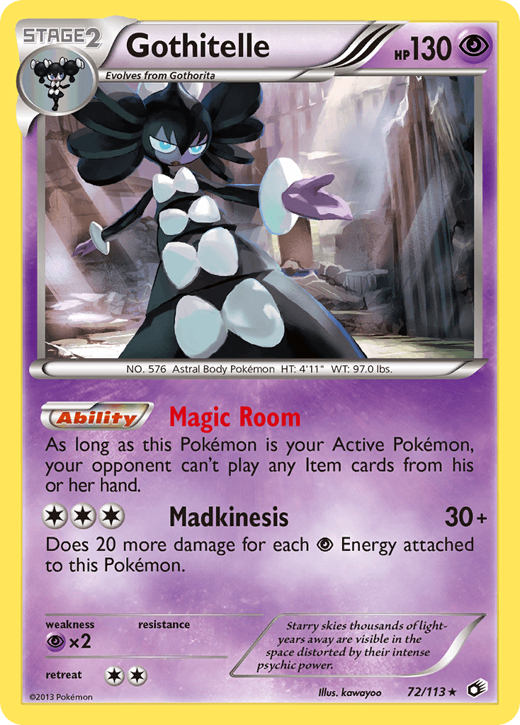 Gothitelle Pokémon card