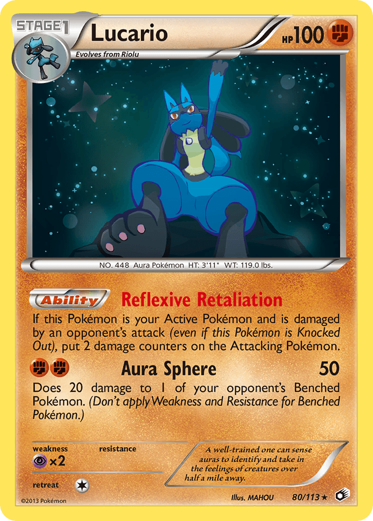 Lucario from Legendary Treasures