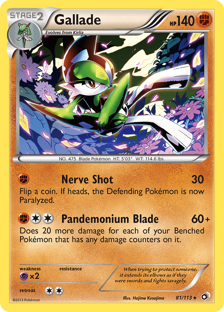 Gallade Pokémon card