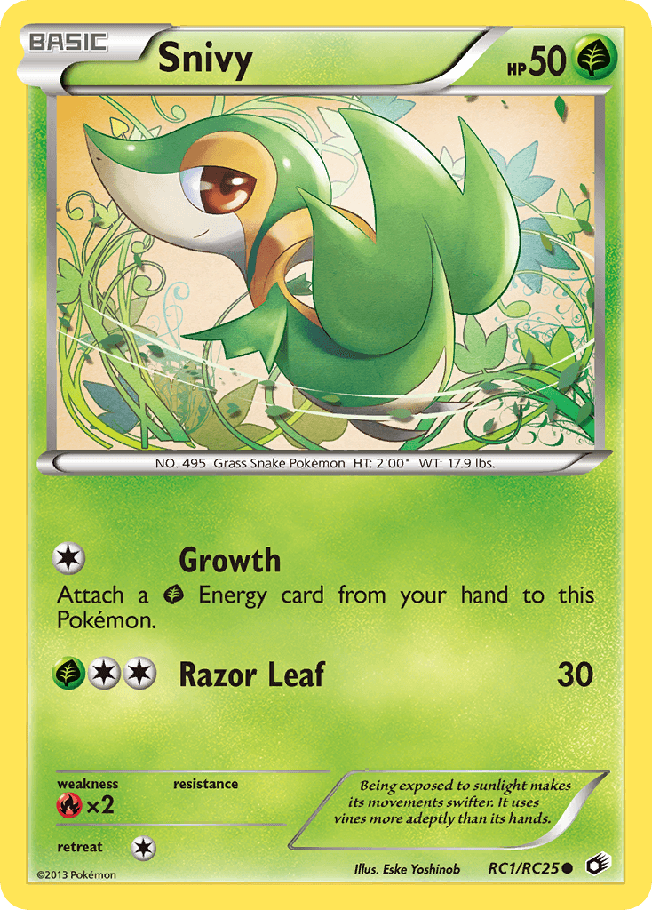 Snivy Pokémon card
