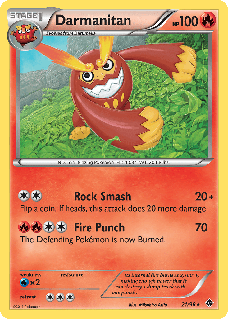 Darmanitan Pokémon card