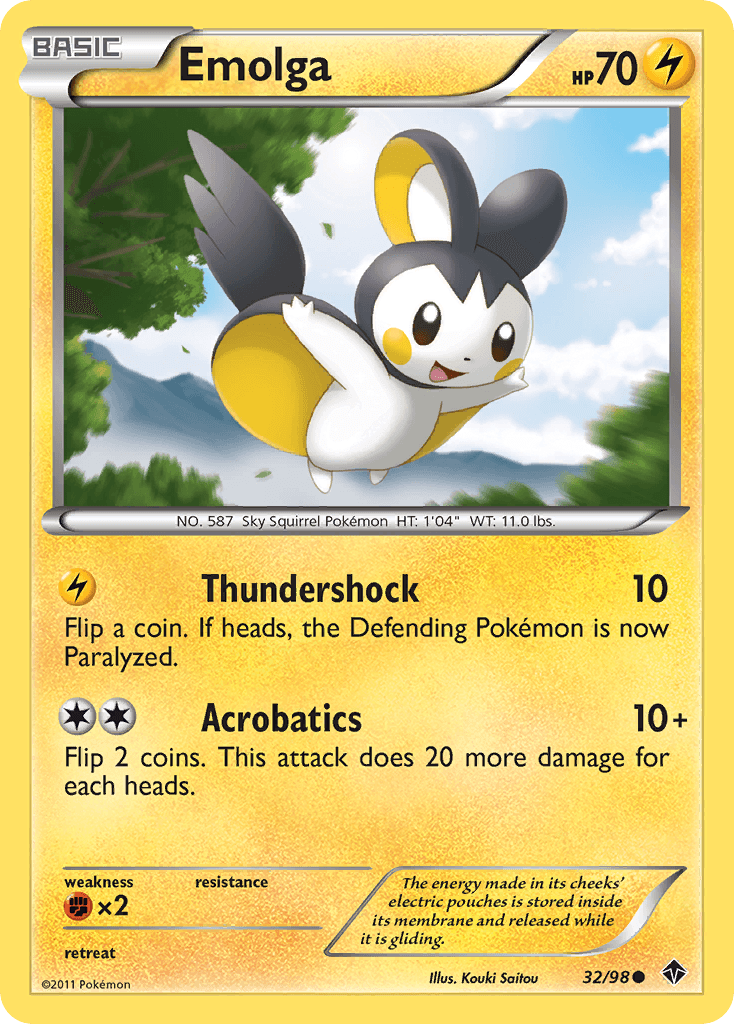 Emolga Pokémon card