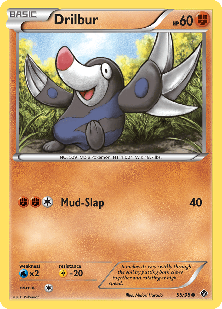 Drilbur Pokémon card