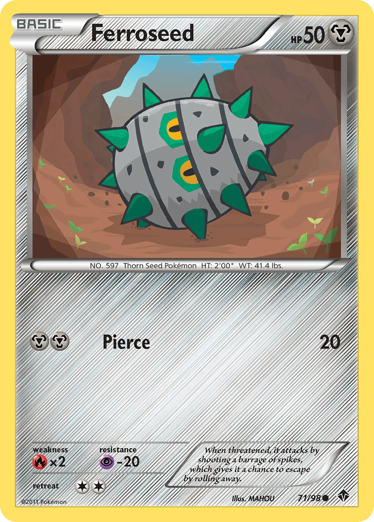 Ferroseed Pokémon card