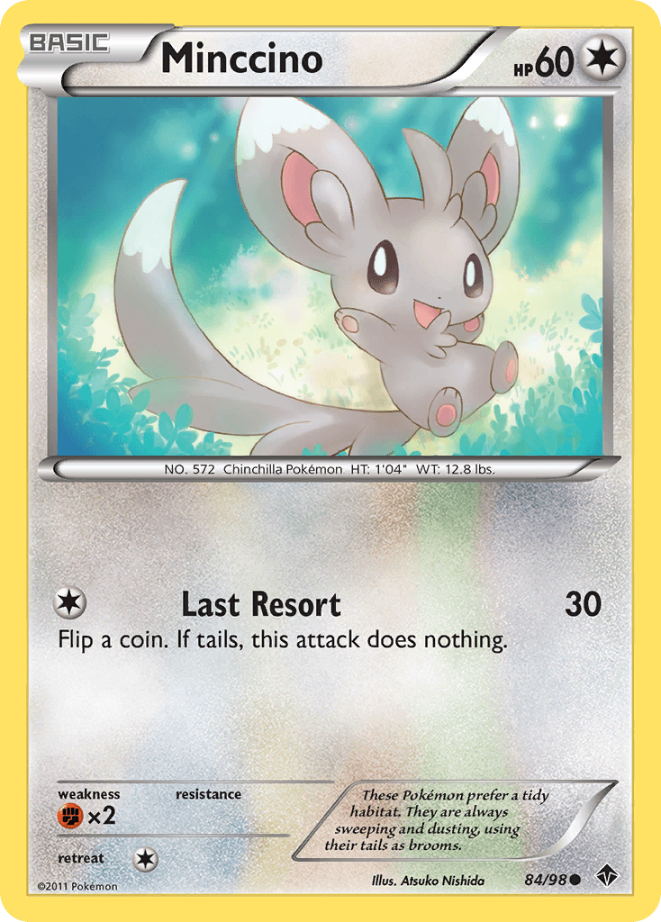 Minccino Pokémon card