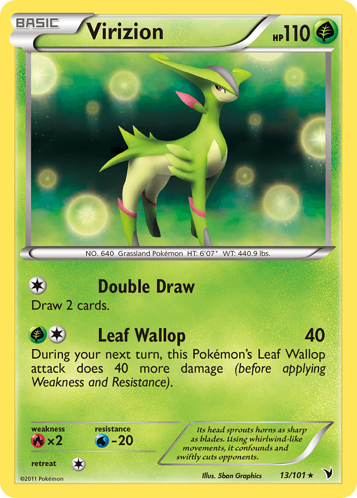 Virizion Pokémon card