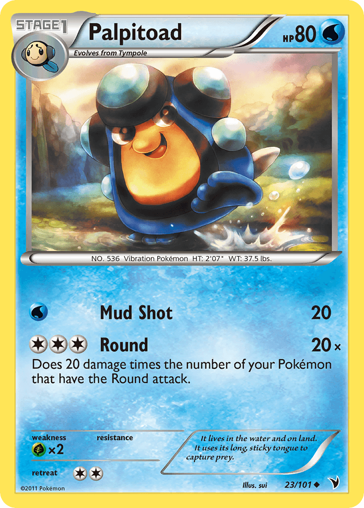 Palpitoad Pokémon card