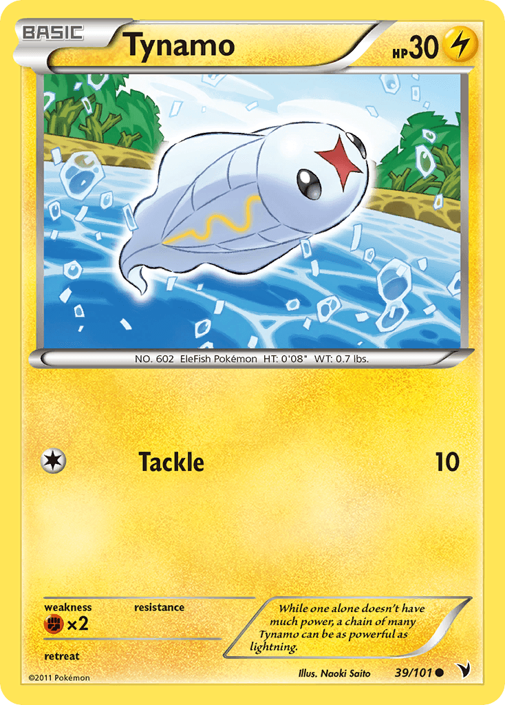 Tynamo Pokémon card