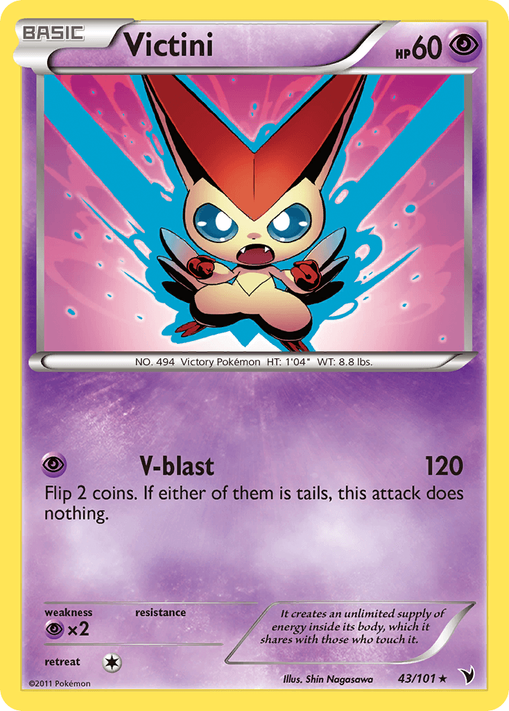 Victini Pokémon card
