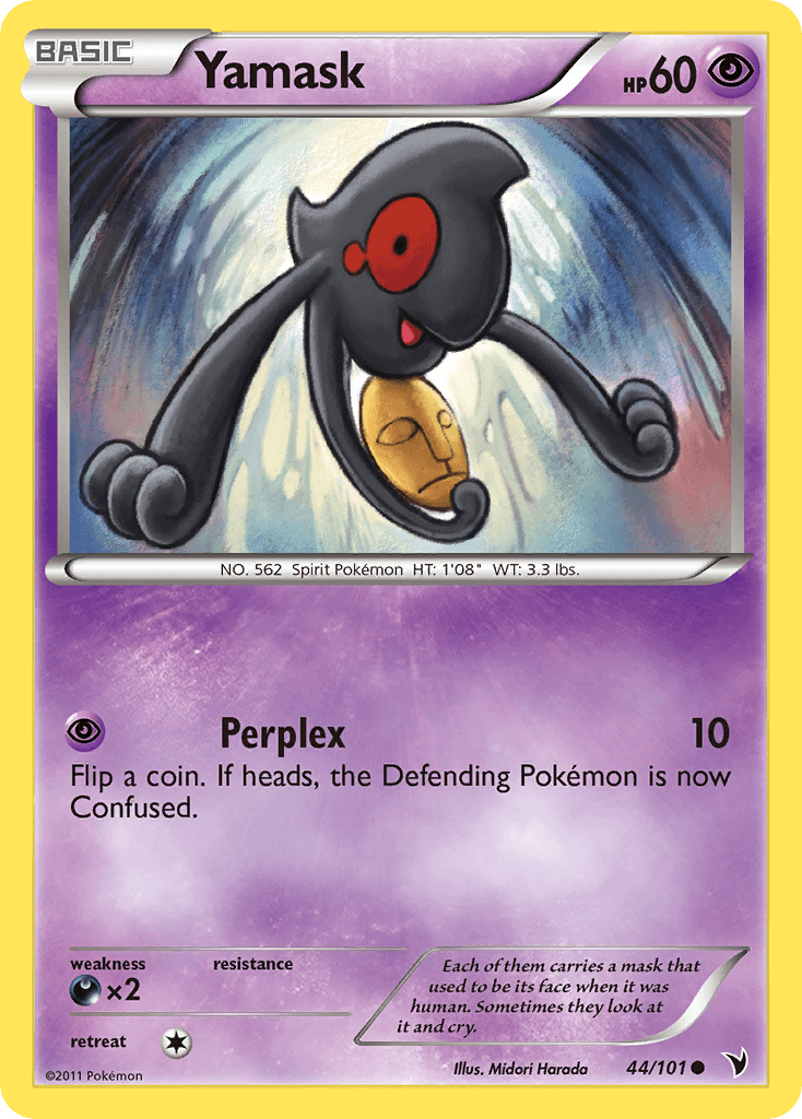 Yamask Pokémon card