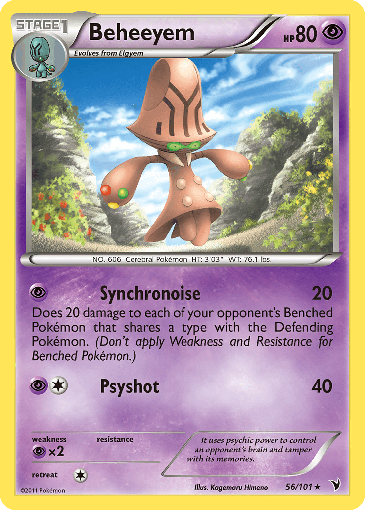 Beheeyem Pokémon card