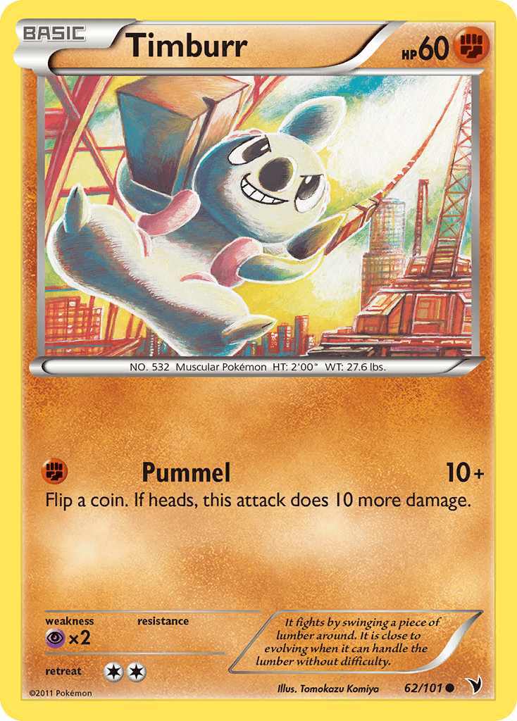 Timburr Pokémon card