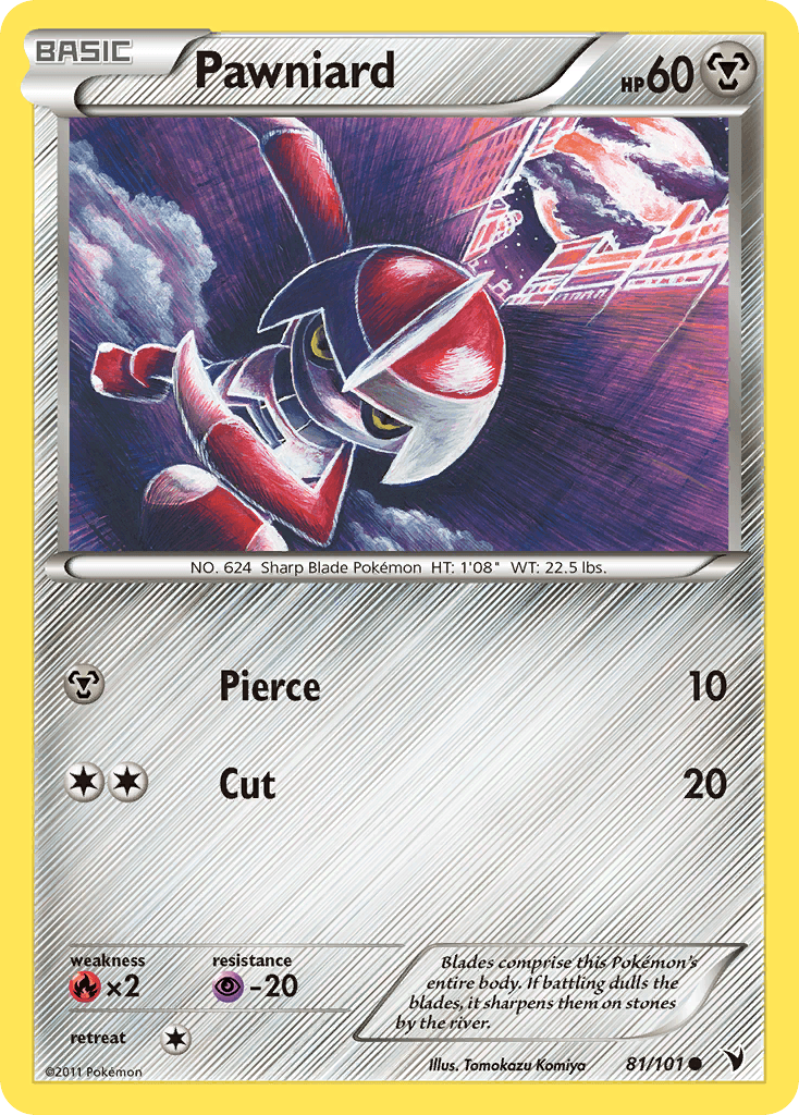Pawniard Pokémon card
