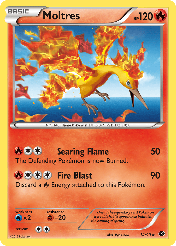Moltres Pokémon card