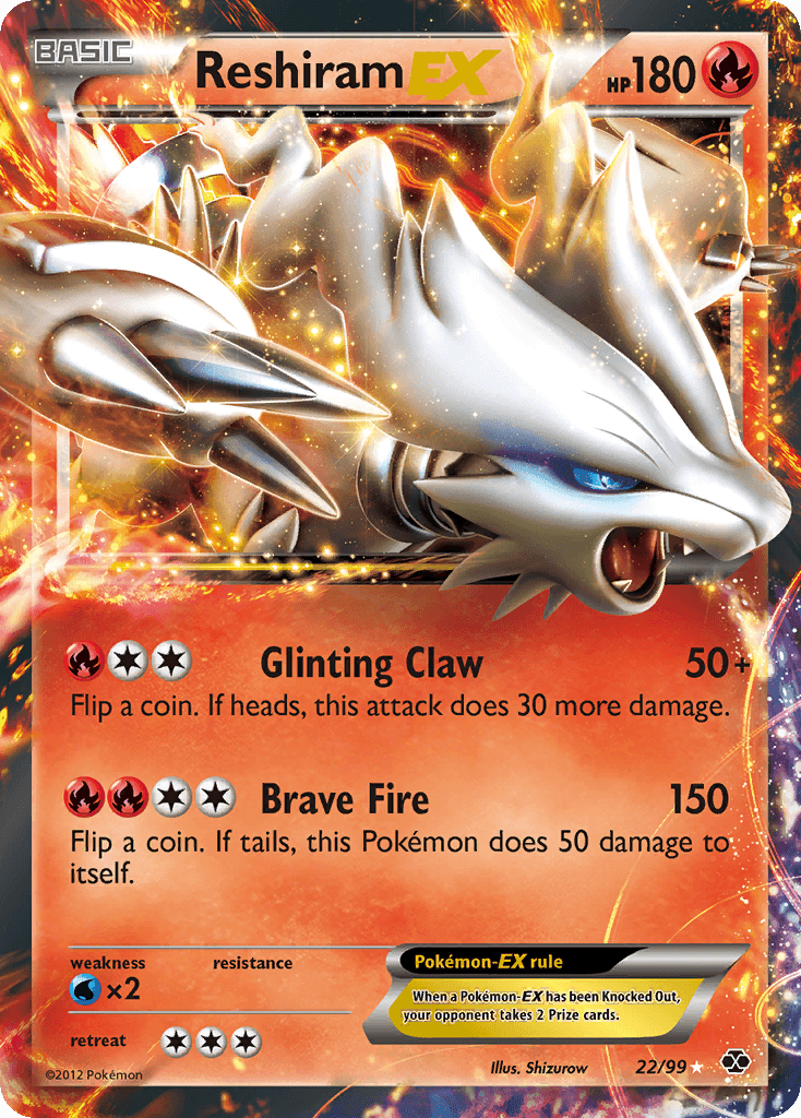 Reshiram-EX from Next Destinies