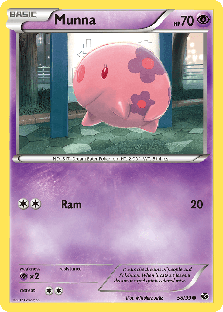 Munna Pokémon card