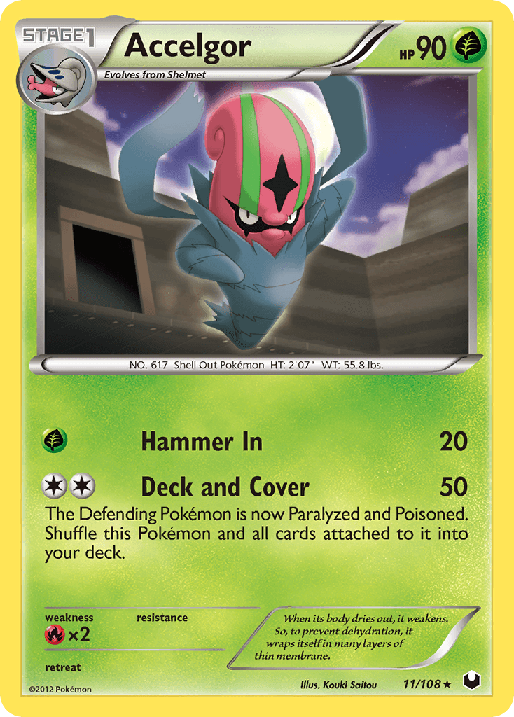 Accelgor Pokémon card