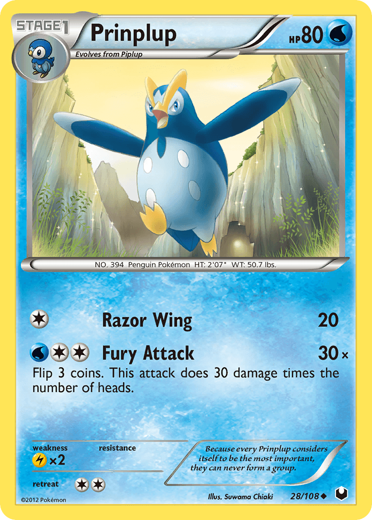 Prinplup Pokémon card