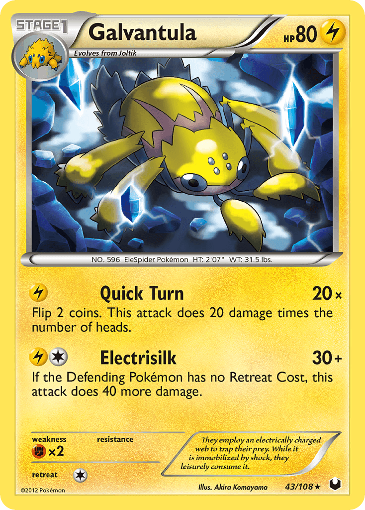 Galvantula Pokémon card