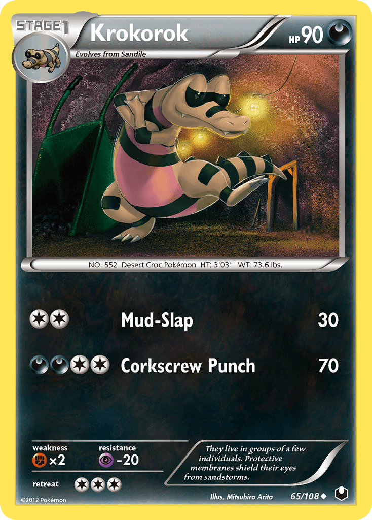 Krokorok Pokémon card