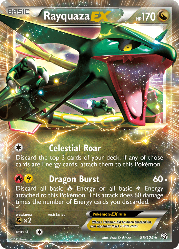 Rayquaza-EX from Dragons Exalted