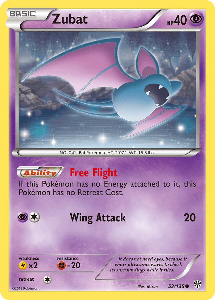 Zubat Pokémon card