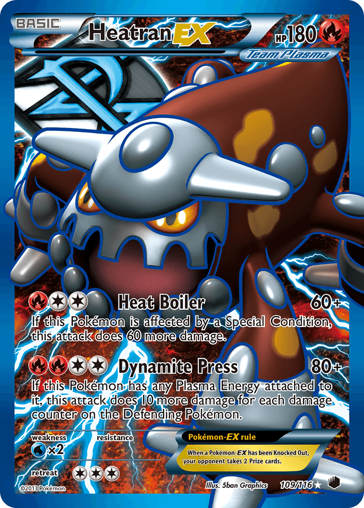 Heatran-EX Pokémon card