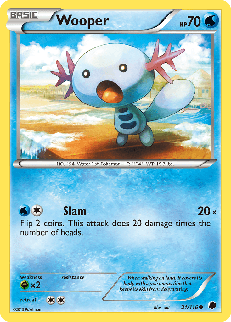 Wooper Pokémon card