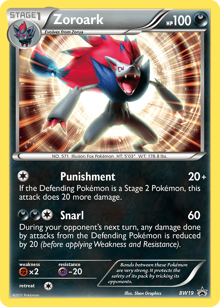 Zoroark Pokémon card