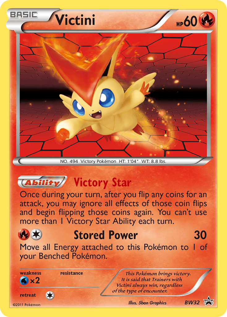 Victini Pokémon card