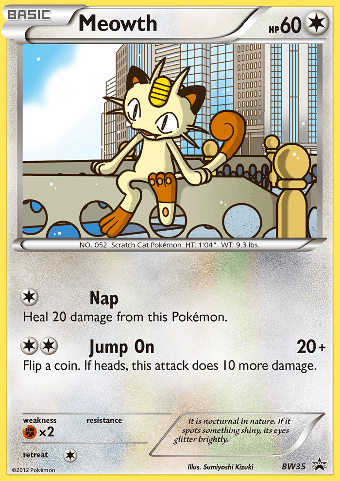 Meowth Pokémon card