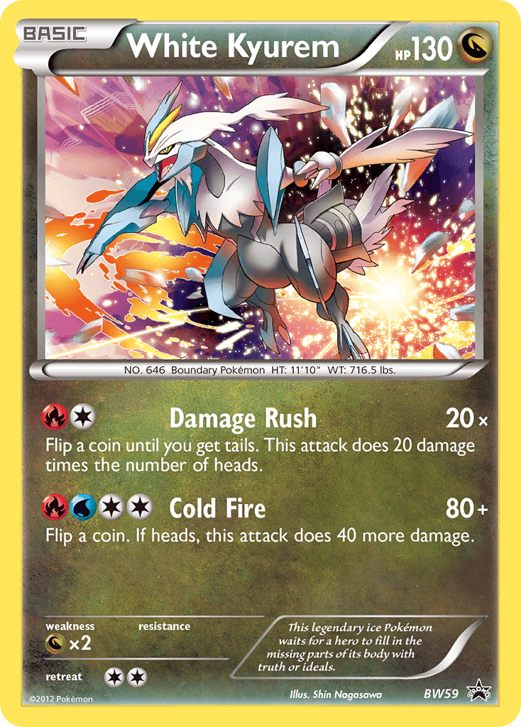 White Kyurem Pokémon card