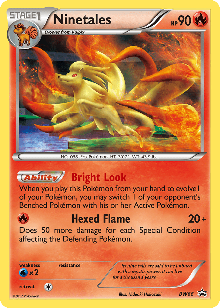 Ninetales from BW Black Star Promos