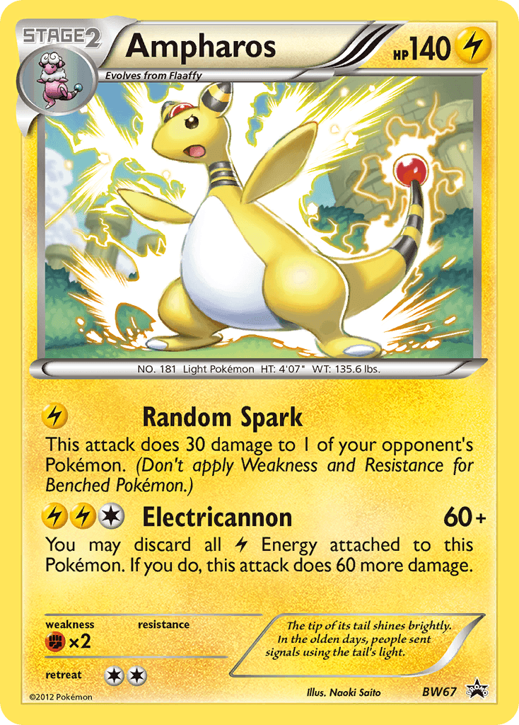 Ampharos Pokémon card