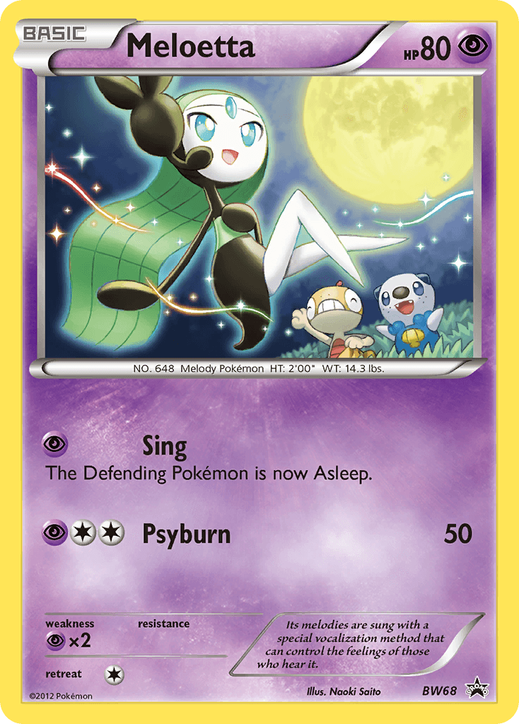 Meloetta Pokémon card