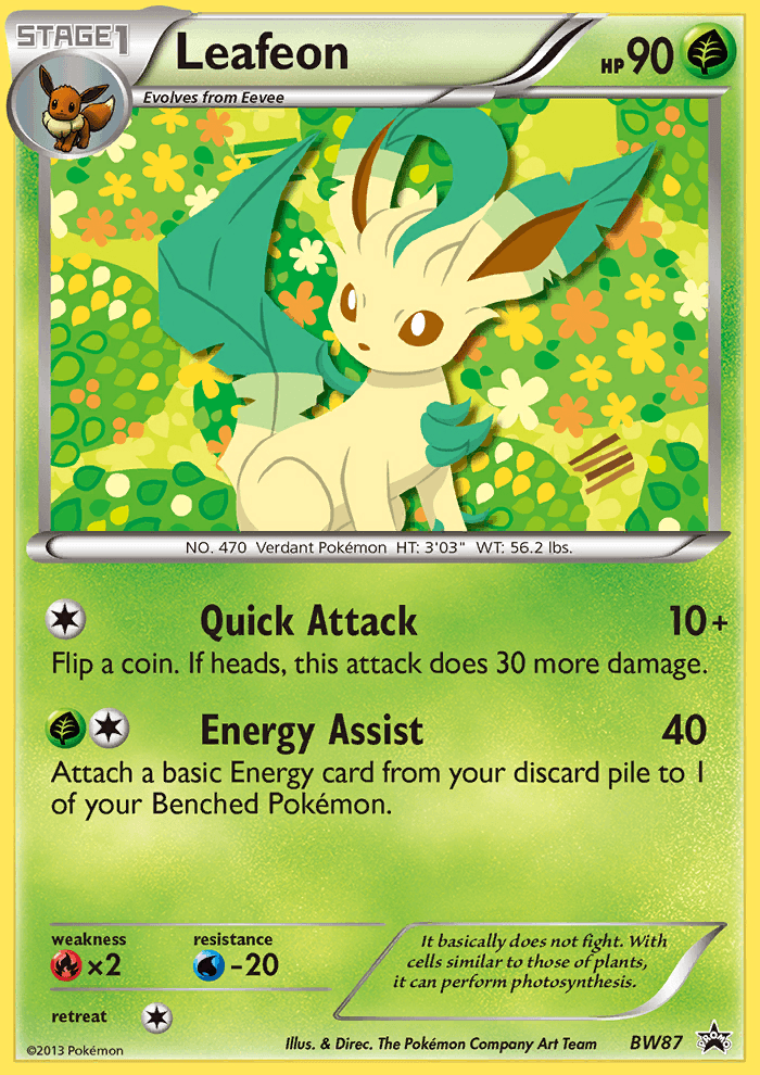 Leafeon Pokémon card